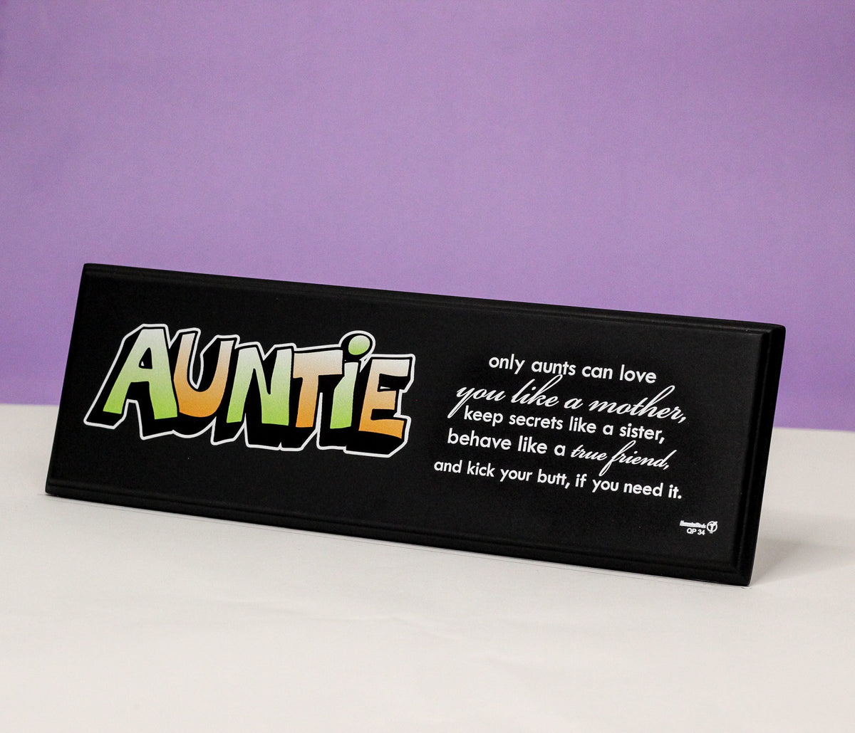 Auntie QP34 QUOTATION PLATE