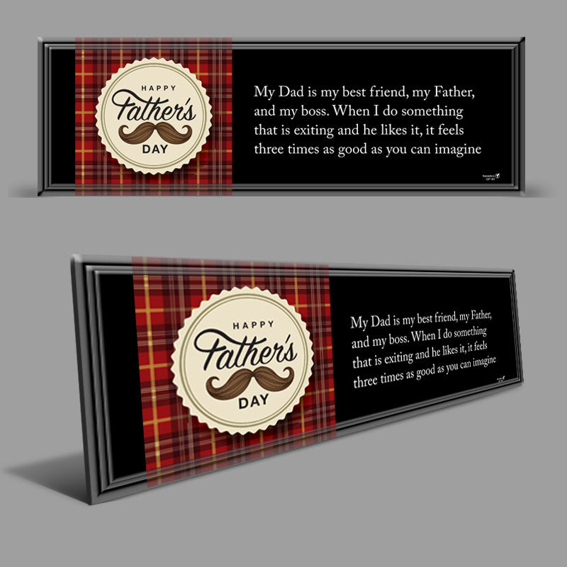 happy father's day-QP49 QUOTATION PLATES