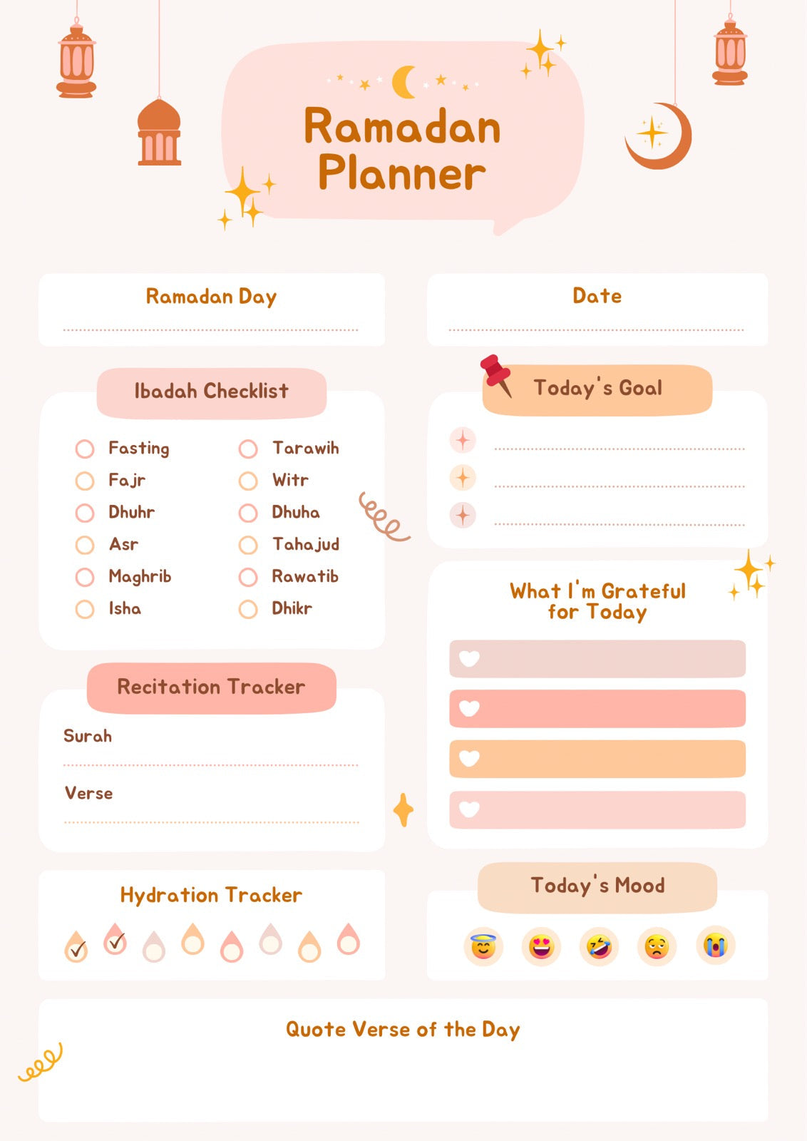 Ramadan planner RMZ07