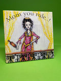 Wooden Tile-Mom You Rule (TL-007)