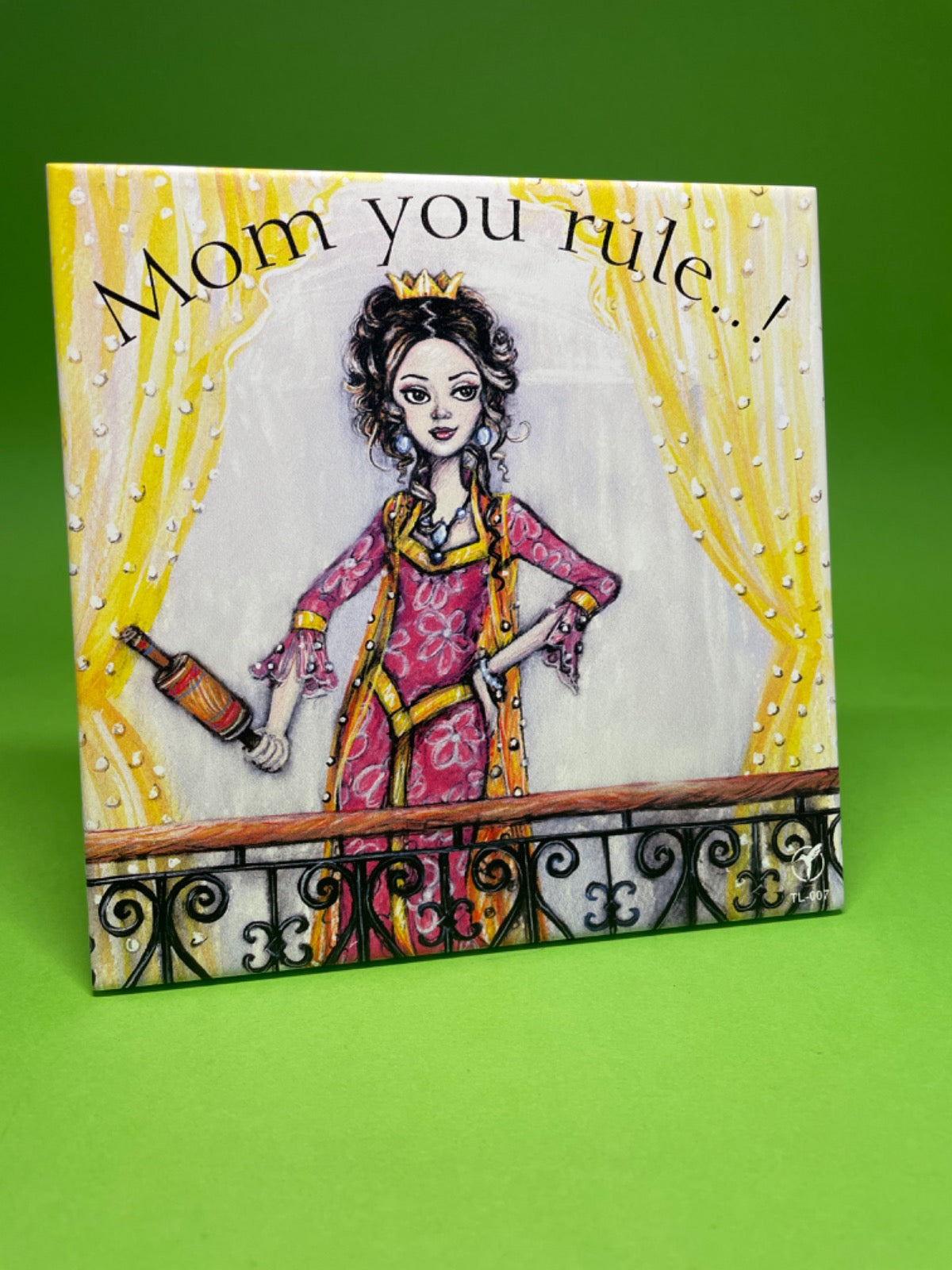 Wooden Tile-Mom You Rule (TL-007)
